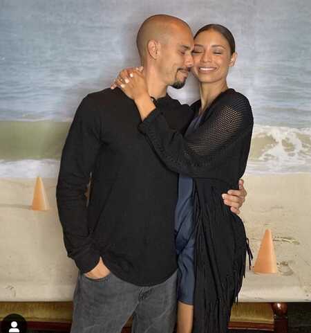 The Young and the Restless Bryton James with his girlfriend Brytni Sarpi.