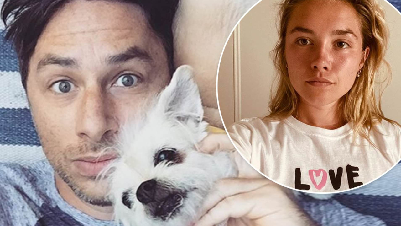 Zach Braff and Girlfriend Florence Pugh are Mourning the Death of "Coolest of Cool" Pup