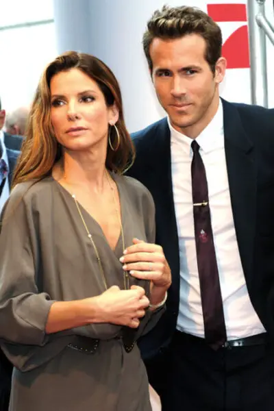 Ryan Reynolds and Sandra Bullock starred together in the rom-com The Proposal (2009).