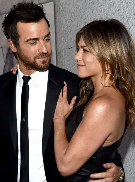 Jennifer Aniston with her ex-husband Justin Theroux