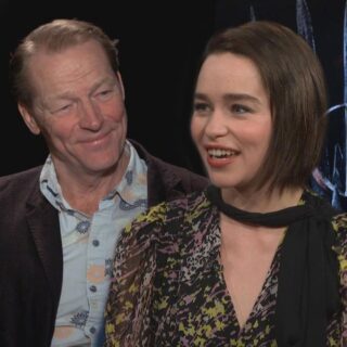 Game of Thrones Star Emilia Clarke Marks Co-star Iain Glen Debuts with Never Before Seen Photos