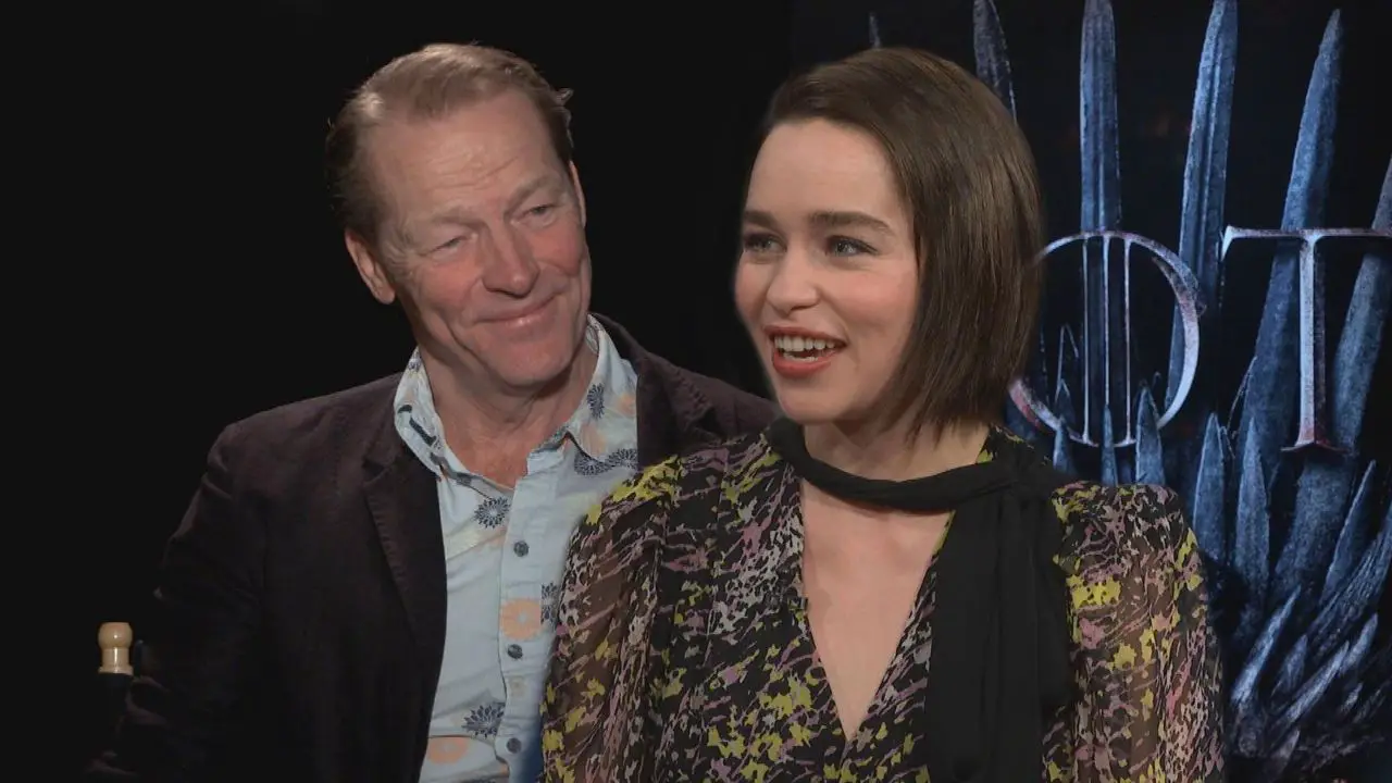 Game of Thrones Star Emilia Clarke Marks Co-star Iain Glen Debuts with Never Before Seen Photos