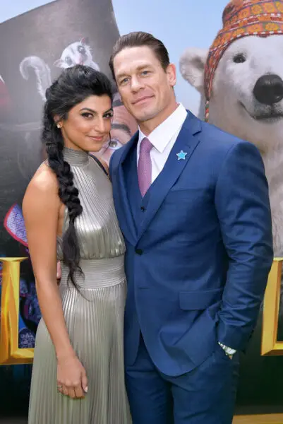 John Cena with his wife Shay Shariatzadeh.