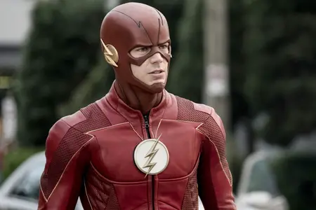 Grant Gustin plays The Flash on the CW show.
