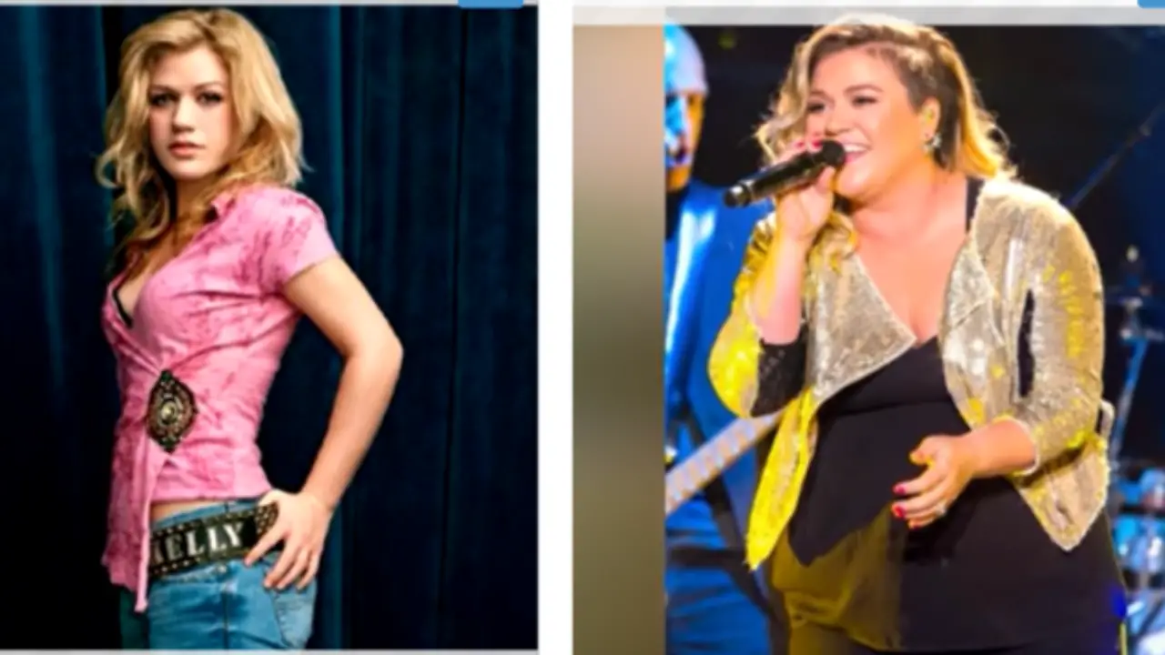 Kelly Clarkson Weight Gain - Before & After
